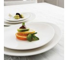Flat plate Ariane Coupe Ceramic White (Ø 31 cm) (6 Units)