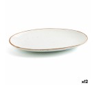 Serving Platter Ariane Terra Oval Ceramic Beige (Ø 26 cm) (12 Units)
