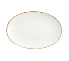 Serving Platter Ariane Terra Oval Ceramic Beige (Ø 26 cm) (12 Units)