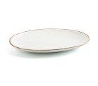 Serving Platter Ariane Terra Oval Ceramic Beige (Ø 26 cm) (12 Units)