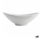 Fuente de Cocina Quid Gastro Ovalado Cerámica Blanco (21,5 x 12,5 x 7 cm) (6 Unidades)