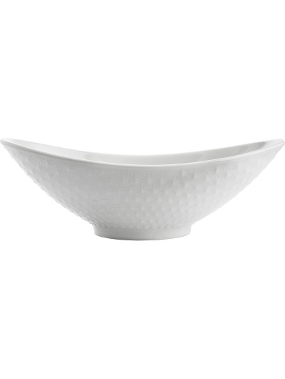 Fuente de Cocina Quid Gastro Ovalado Cerámica Blanco (21,5 x 12,5 x 7 cm) (6 Unidades)