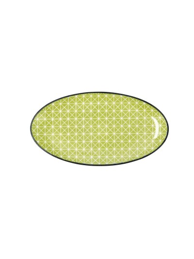 Bandeja de Aperitivos Quid Pippa Ovalado Cerámica Multicolor (21 cm) (8 Unidades)