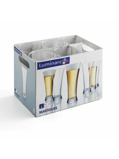 Luminarc Martigues Transparent Glasses – 6 Pieces (330 ml)