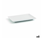 Bandeja de Aperitivos Quid Gastro Fun Blanco Cerámica 20 x 13 x 2 cm (6 Unidades)