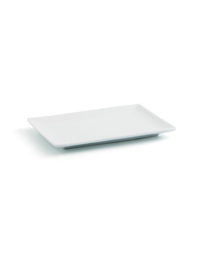 Bandeja de Aperitivos Quid Gastro Fun Blanco Cerámica 20 x 13 x 2 cm (6 Unidades)