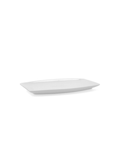 Fuente de Cocina Quid Gastro Cuadrado Cerámica Blanco (25,2 x 16 x 2 cm) (6 Unidades)