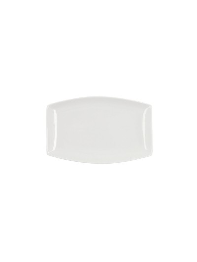 Serving Platter Quid Gastro Squared Ceramic White (25,2 x 16 x 2 cm) (6 Units)