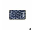 Plateau apéritif Quid Pippa Rectangulaire Multicouleur Céramique 15,5 x 9 x 2 cm (8 Unités)