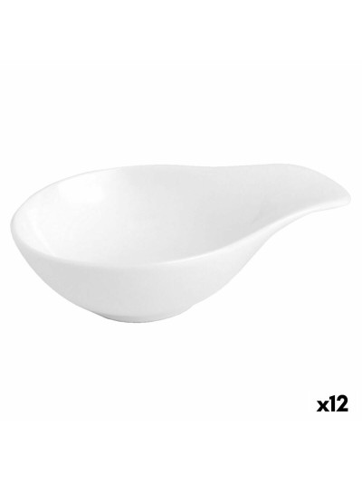 Bol Quid Chef Cerámica Blanco 11 x 8 cm 12 Unidades