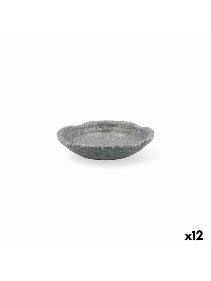 Snack tray Quid Lonja Grey Plastic 12,5 x 2,5 cm (12 Units)