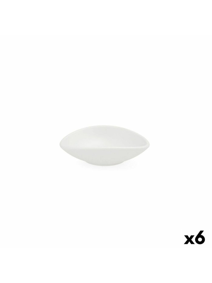 Bol Quid Select Blanc Plastique 13 x 11 x 3,5 cm (6 Unités)