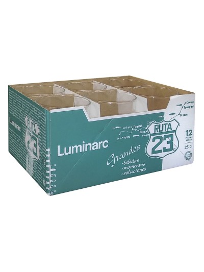 Glass Luminarc Ruta 23 Transparent Glass (230 ml) (12 Units)