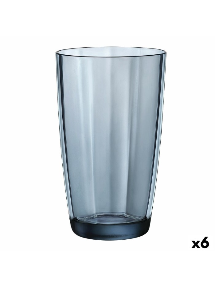 Glass Bormioli Rocco Pulsar Blue Glass (470 ml) (6 Units)