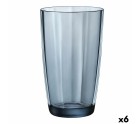 Vaso Bormioli Rocco Pulsar Azul Vidrio (470 ml) (6 Unidades)