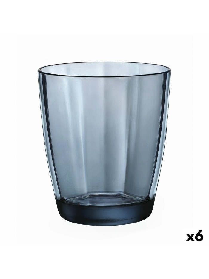 Vaso Bormioli Rocco Pulsar Azul Vidrio (6 Unidades) (305 ml)