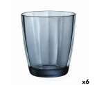 Vaso Bormioli Rocco Pulsar Azul Vidrio (6 Unidades) (305 ml)