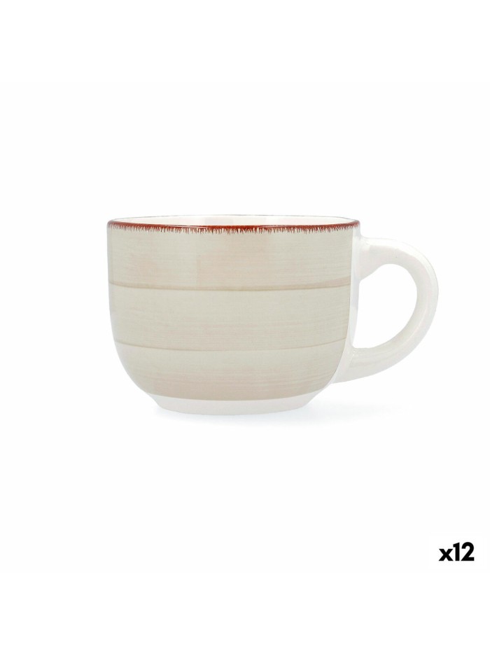 Taza Quid Vita Morning Cerámica Beige 470 ml (12 Unidades)