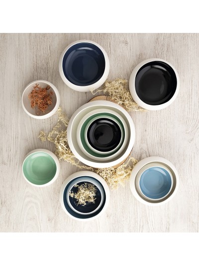 Bowl Ariane Organic Ceramic White (Ø 21 cm) (2 Units)