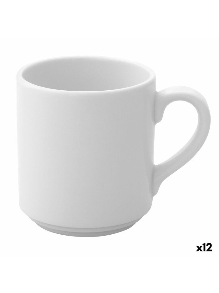 Cup Ariane Prime Coffee Ceramic White (90 ml) (12 Units)