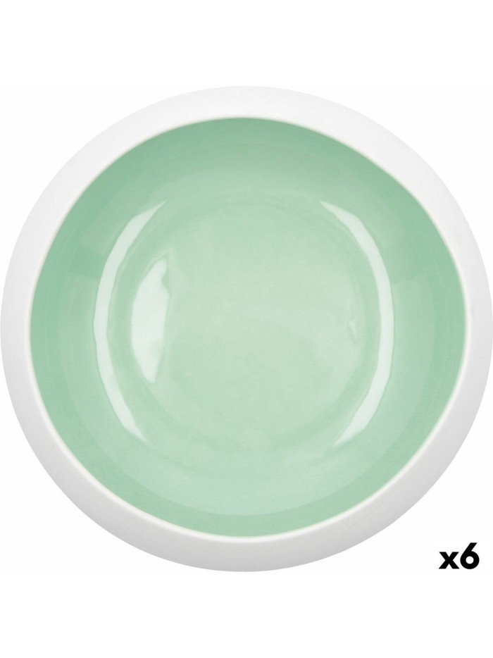 Bowl Ariane Organic Ceramic Green (16 cm) (6 Units)