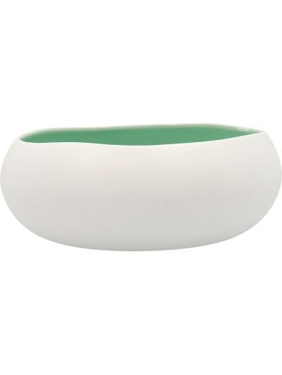 Bowl Ariane Organic Ceramic Green (16 cm) (6 Units)