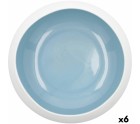 Bowl Ariane Organic Ceramic Blue (16 cm) (6 Units)