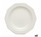 Plato de Postre Churchill Artic Cerámica Blanco Loza (Ø 20,5 cm) (6 Unidades)
