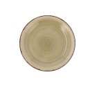 Assiette à dessert Quid Natura Vita Céramique Vert (19 cm) (12 Unités)