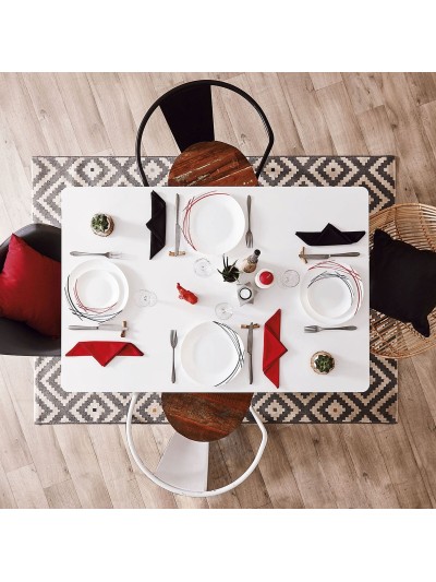 Plato de Postre Arcopal Domitille Bicolor Vidrio (Ø 18 cm) (12 Unidades)