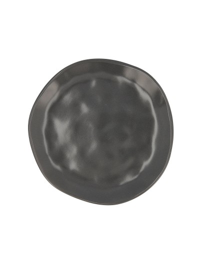 Plato de Postre Bidasoa Cosmos Cerámica Negro (20 cm) (12 Unidades)