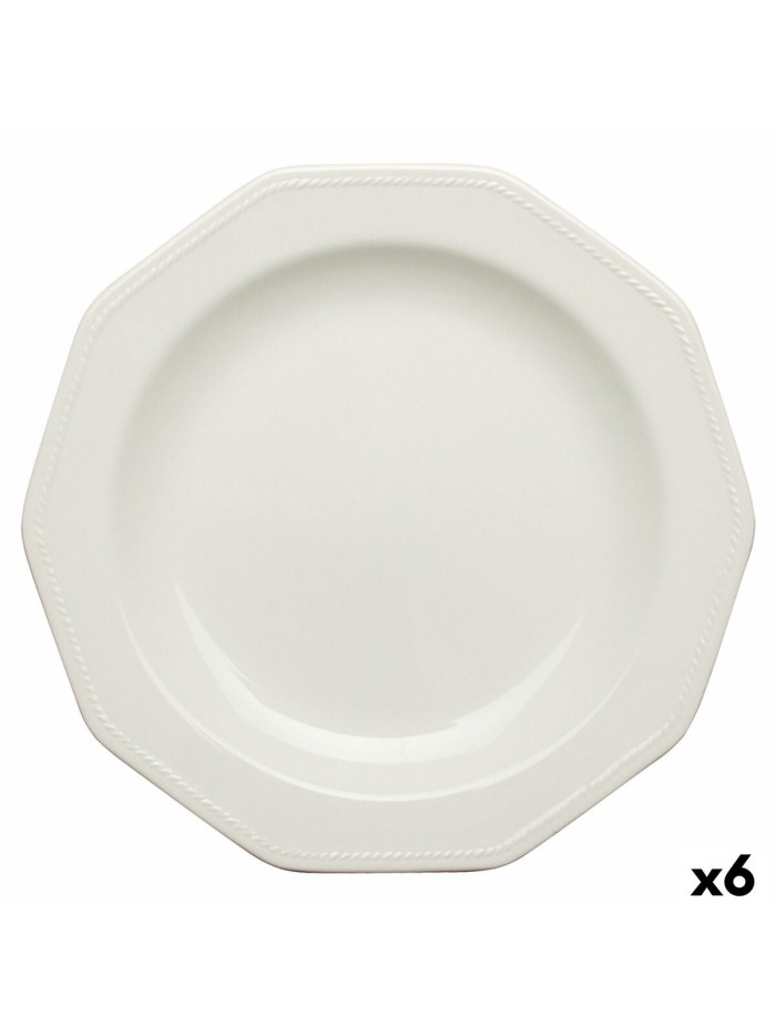 Assiette plate Churchill Artic White Céramique Blanc Vaisselle Ø 27 cm (6 Unités)