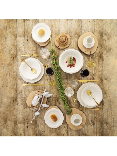 Assiette plate Churchill Artic White Céramique Blanc Vaisselle Ø 27 cm (6 Unités)