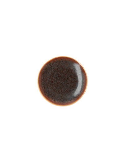Plato Llano Ariane Decor Cerámica Marrón (Ø 15 cm) (24 Unidades)