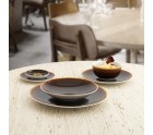 Plato Llano Ariane Decor Cerámica Marrón (Ø 15 cm) (24 Unidades)