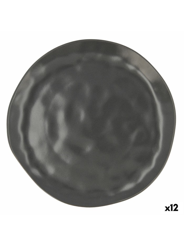 Assiette plate Bidasoa Cosmos Céramique Noir (Ø 26 cm) (12 Unités)