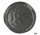 Assiette plate Bidasoa Cosmos Céramique Noir (Ø 26 cm) (12 Unités)