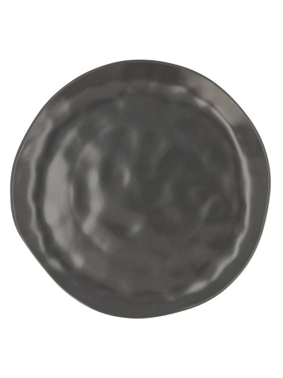Flat plate Bidasoa Cosmos Ceramic Black (Ø 26 cm) (12 Units)