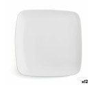 Plato Llano Ariane Vital Cuadrado Cerámica Blanco (27 x 21 cm) (12 Unidades)