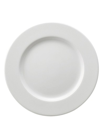 Plato Llano Ariane Orba Cerámica Blanco (Ø 27 cm) (12 Unidades)