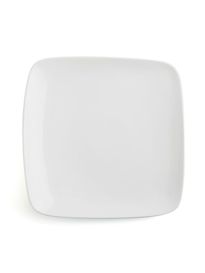 Flat plate Ariane Vital Squared Ceramic White (30 x 22 cm) (6 Units)