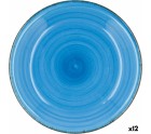 Deep Plate Quid Vita Blue Ceramic (ø 21,5 cm) (12 Units)