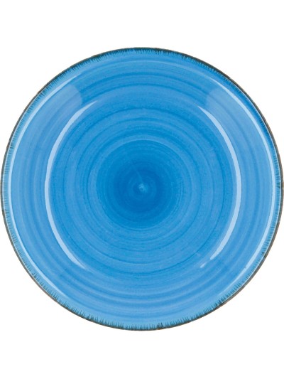 Deep Plate Quid Vita Blue Ceramic (ø 21,5 cm) (12 Units)