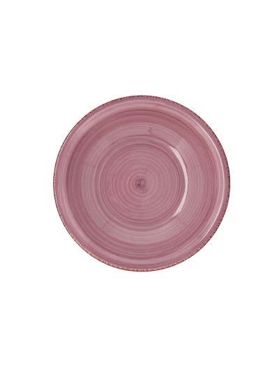 Plato Hondo Quid Vita Peoni Cerámica Rosa Ø 21,5 cm (12 Unidades)
