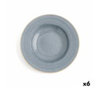 Assiette creuse Ariane Terra Céramique Bleu (Ø 26 cm) (6 Unités)