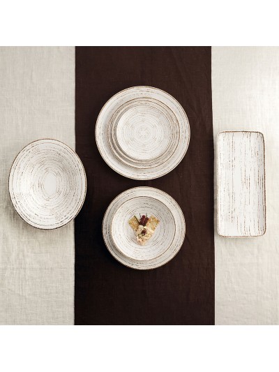 Deep Plate Ariane Tornado Ceramic Bicoloured (Ø 21 cm) (6 Units)