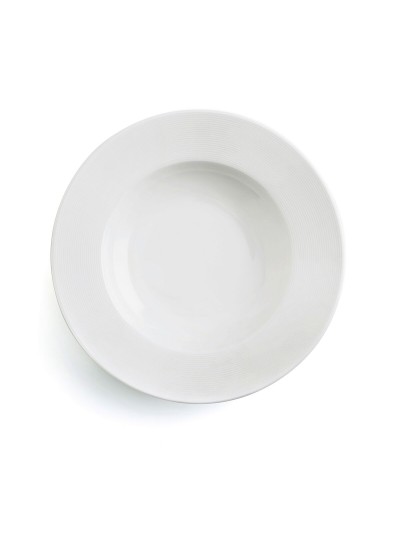Plato Hondo Ariane Orba Cerámica Blanco 23 cm (12 Unidades)