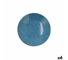 Plato Hondo Ariane Coupe Ripple Cerámica Azul (20 cm) (6 Unidades)