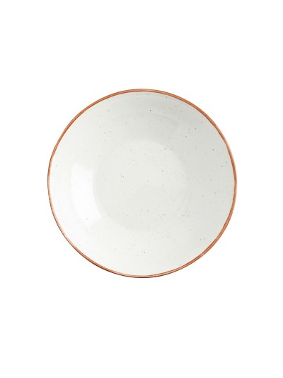 Plato Hondo Ariane Terra Cerámica Beige (Ø 21 cm) (6 Unidades)