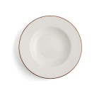 Plato Hondo Ariane Terra Cerámica Beige (Ø 26 cm) (6 Unidades)